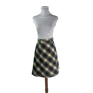 Vintage 1970s Summit of Boston Plaid Prep School Mini Skirt XS